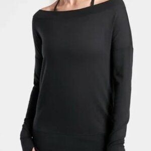 Athleta Studio Barre Sweatshirt in Black size S
